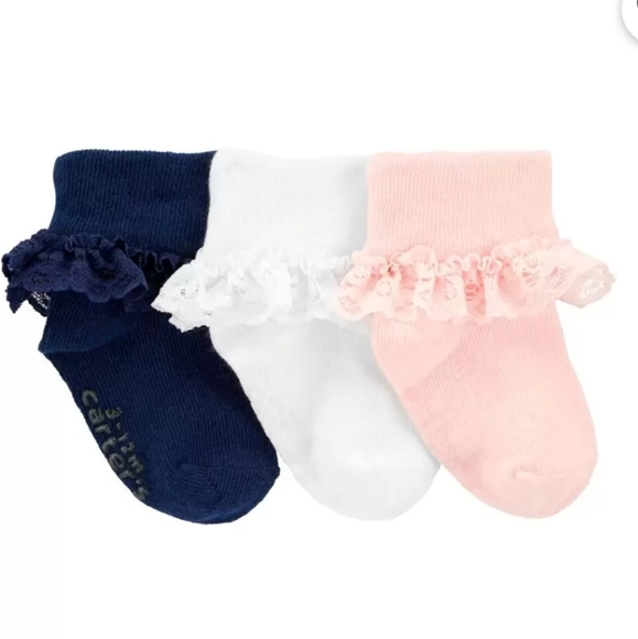 Carter's Other - Carter's 3-Pack Lace Cuff Socks